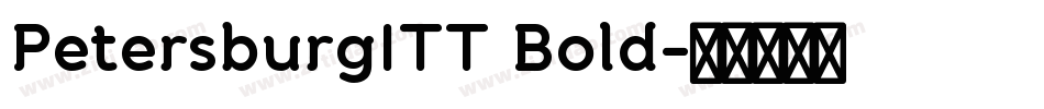 PetersburgITT Bold字体转换
